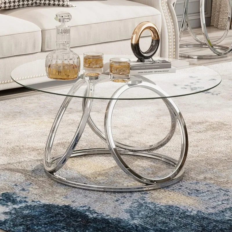 O&K FURNITURE Round Coffee Table