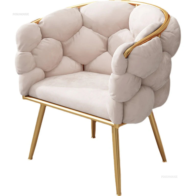 Upholstered Backrest Luxury Chairs