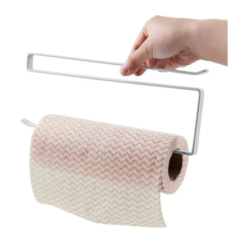 Home Tissue Towel Rack Wall Hanging Shelf Kitchen Organizer
