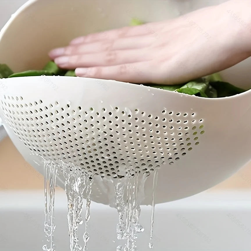 Rice Drainage Basket: Multi-purpose Kitchen Sieve for Fruits and Vegetables