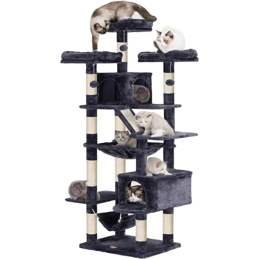 Heybly Cat Tower, 73 inches Tall