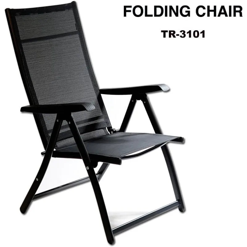 TechCare Heavy Duty Durable Adjustable Reclining Folding Outdoor Chair