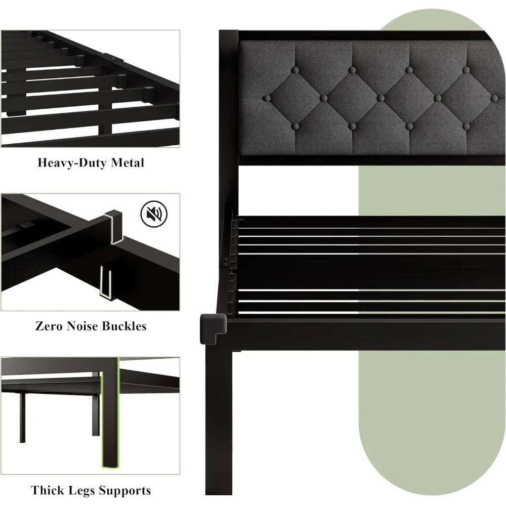 Heavy-Duty Platform Bed Frame