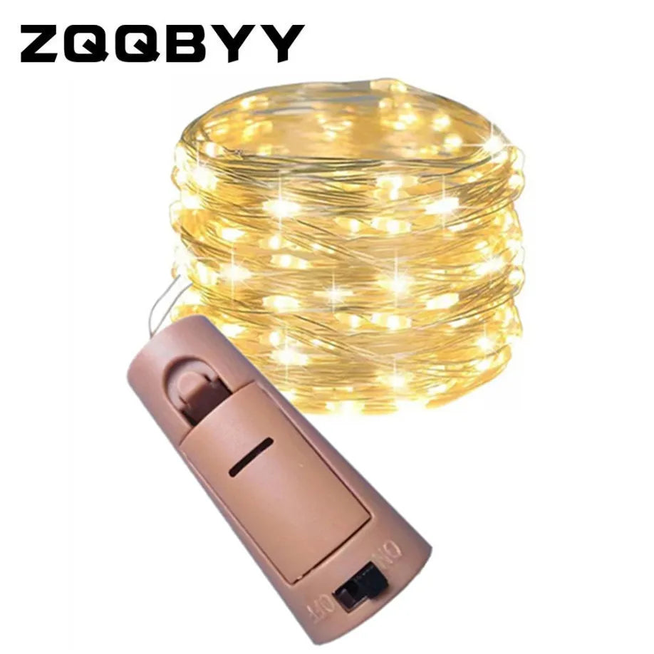 Wine Bottle Cork Copper Wire String Lights