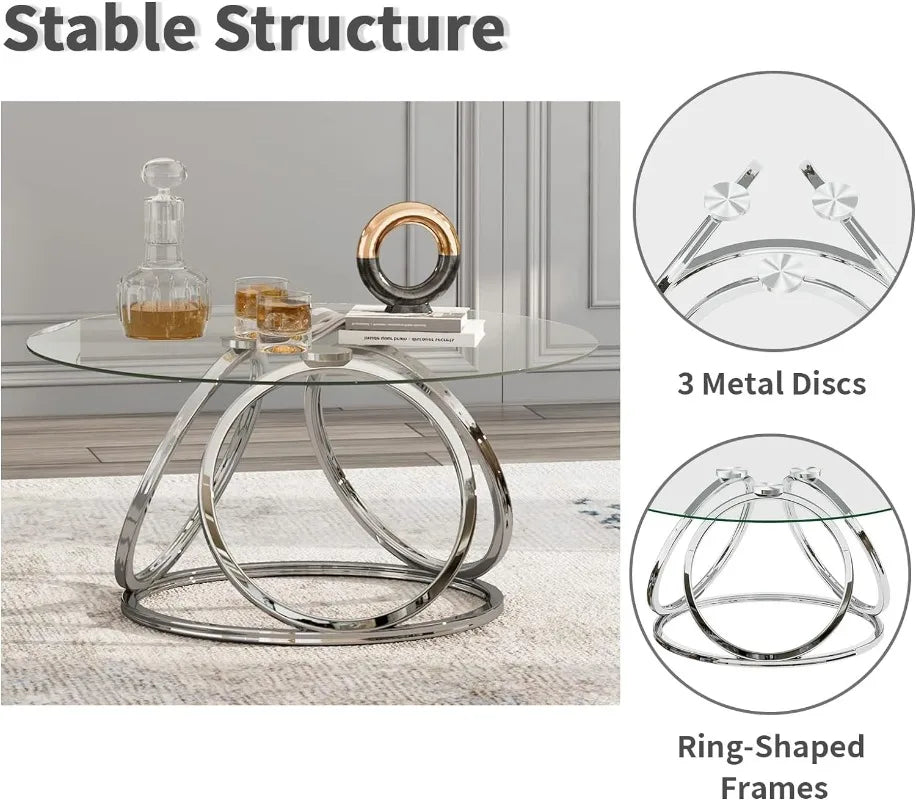 O&K FURNITURE Round Coffee Table