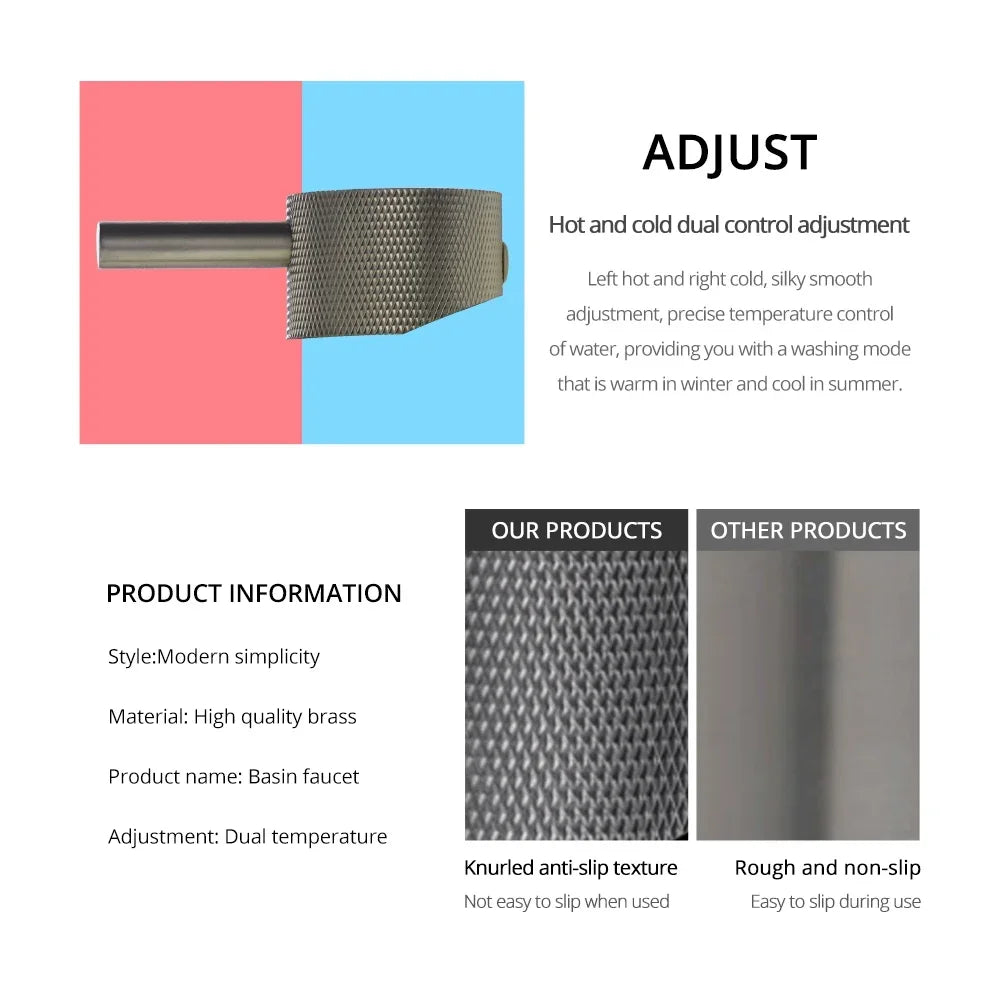 Brushed Gold Basin Faucet