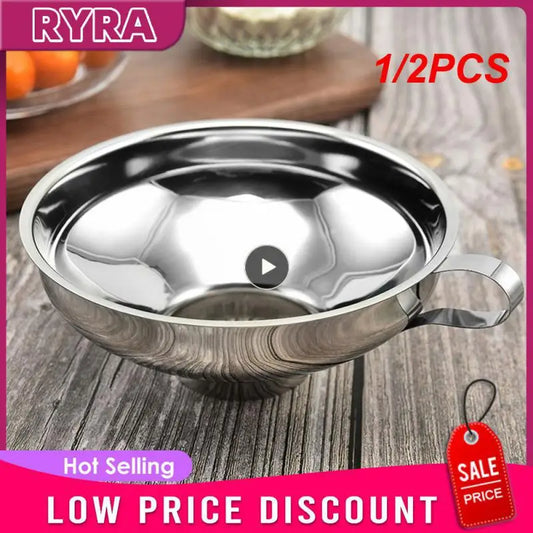 Stainless Steel Wide Mouth Canning Funnel Hopper