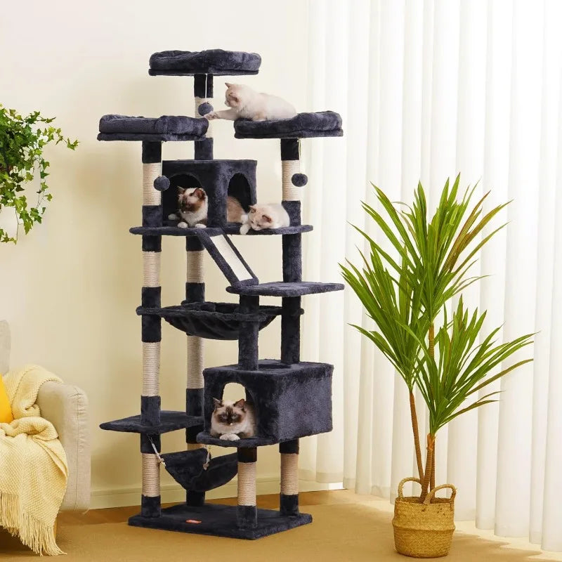 Heybly Cat Tower, 73 inches Tall