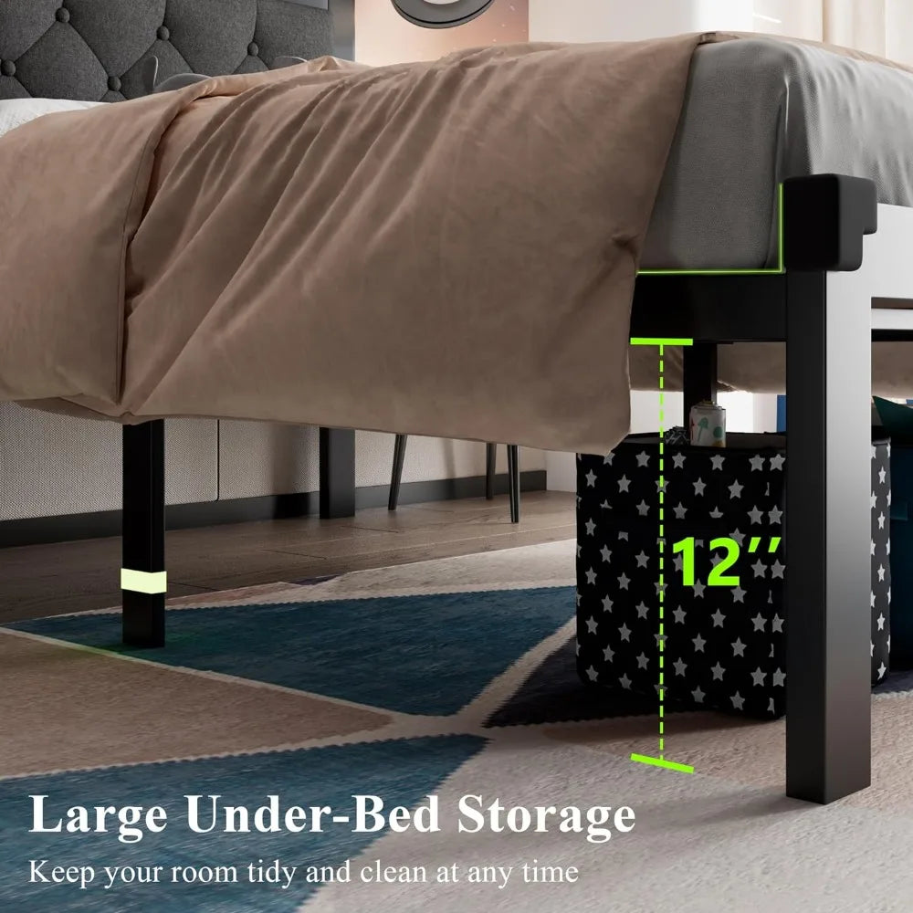 Heavy-Duty Platform Bed Frame