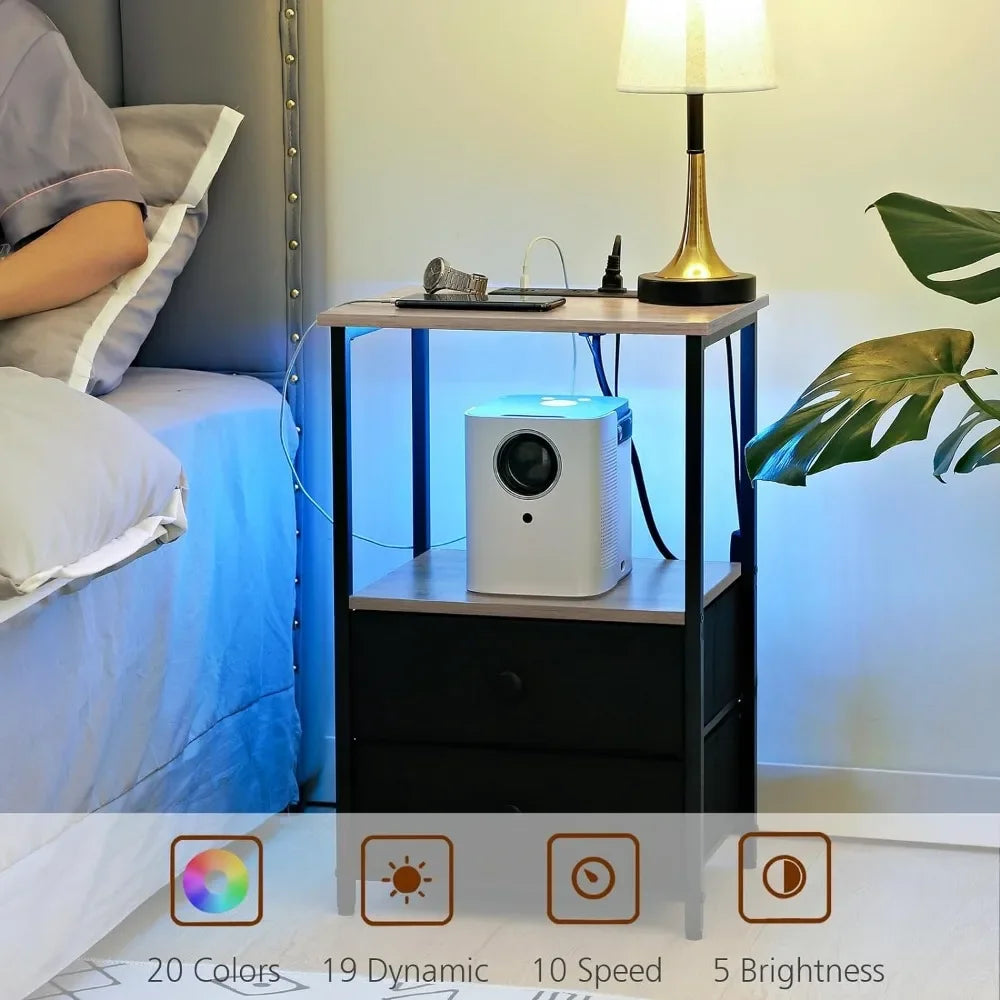 Modern Nightstand End Tables