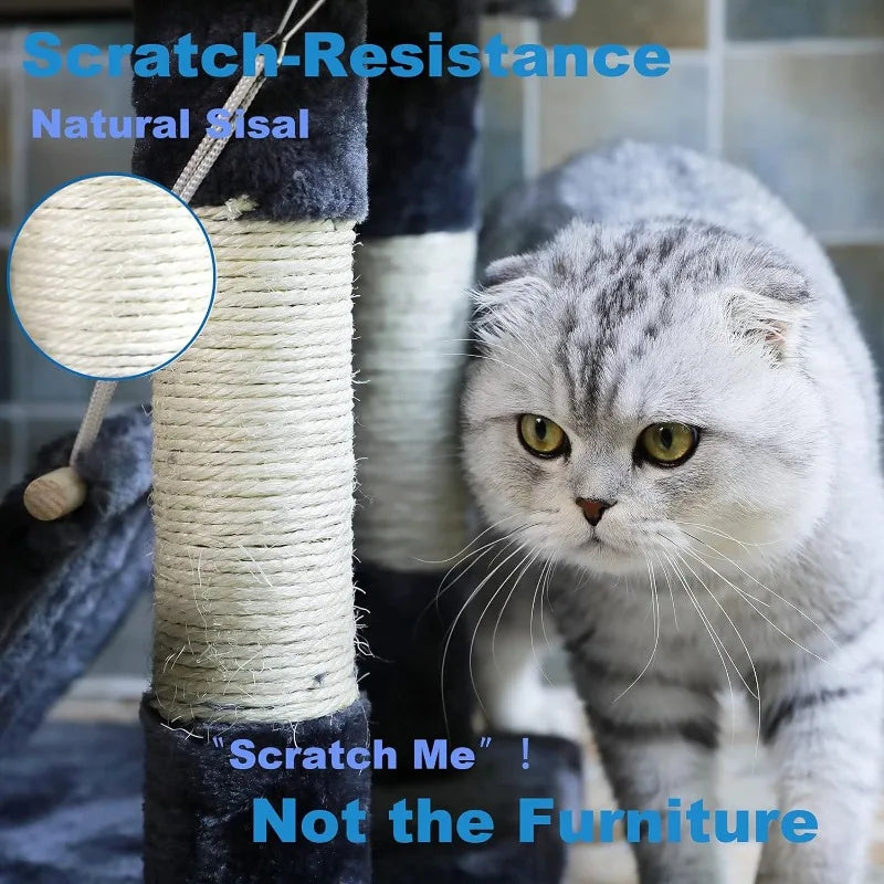 NEGTTE Multi-level Cat Tree for Indoor Cats-