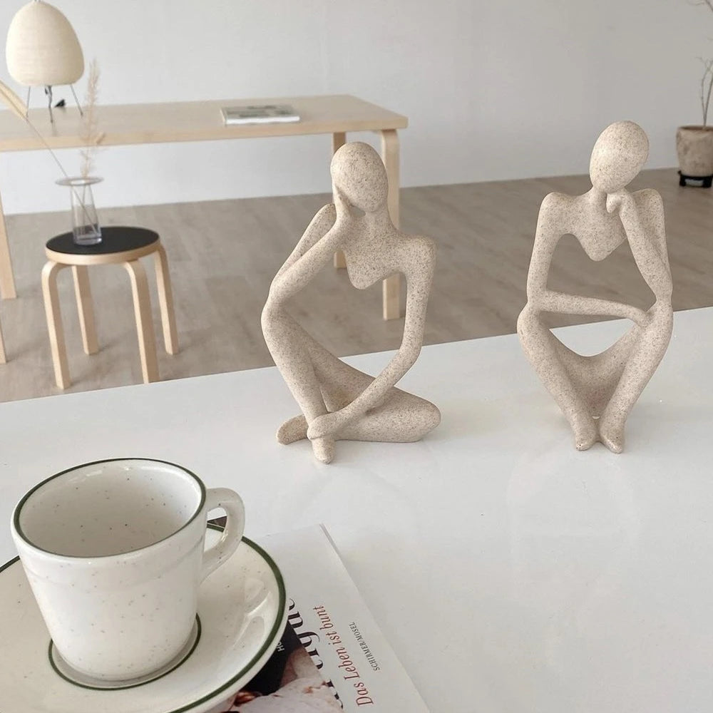 Abstract Thinker Statue Miniature