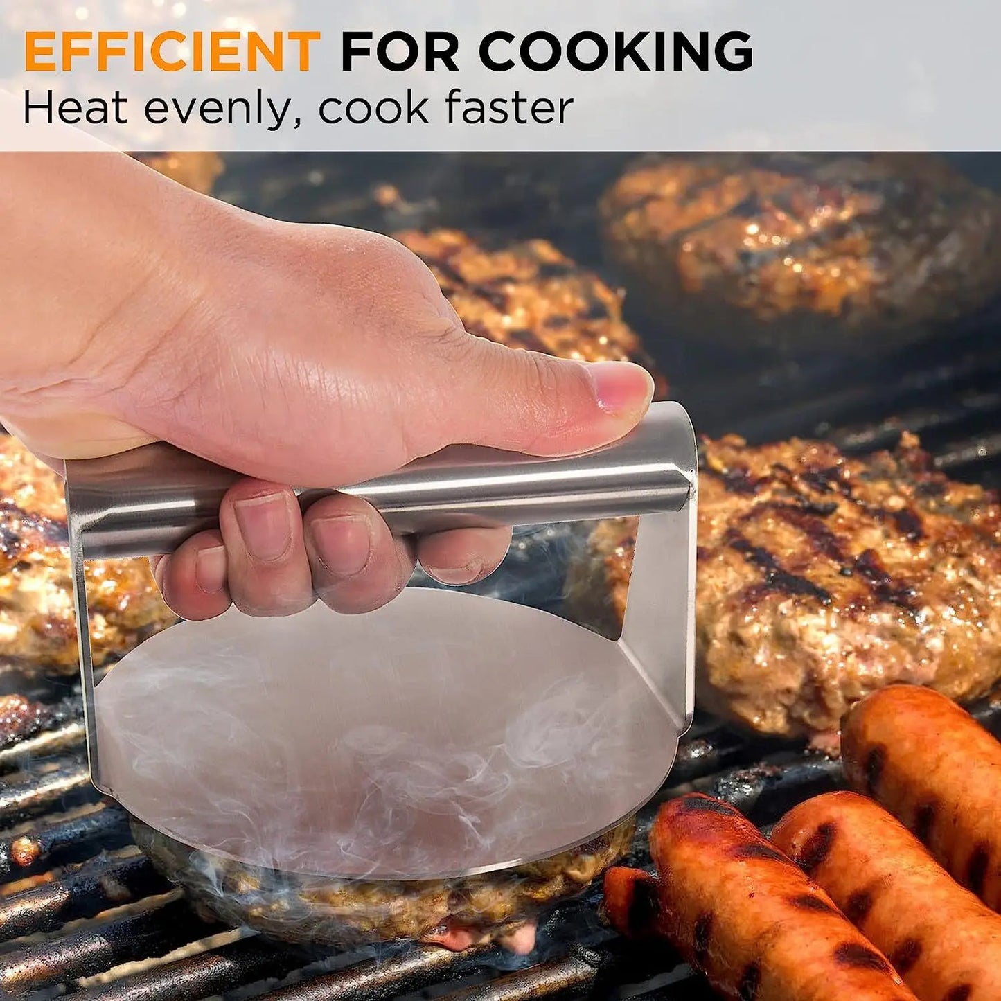 Stainless Steel Burger Press