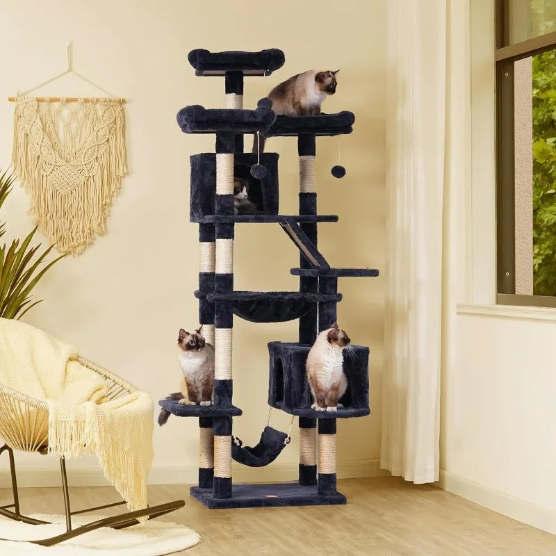 Heybly Cat Tower, 73 inches Tall