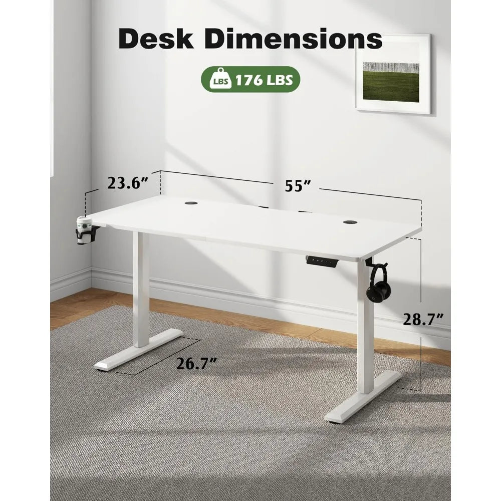 Electric Standing Desk 55 Inch