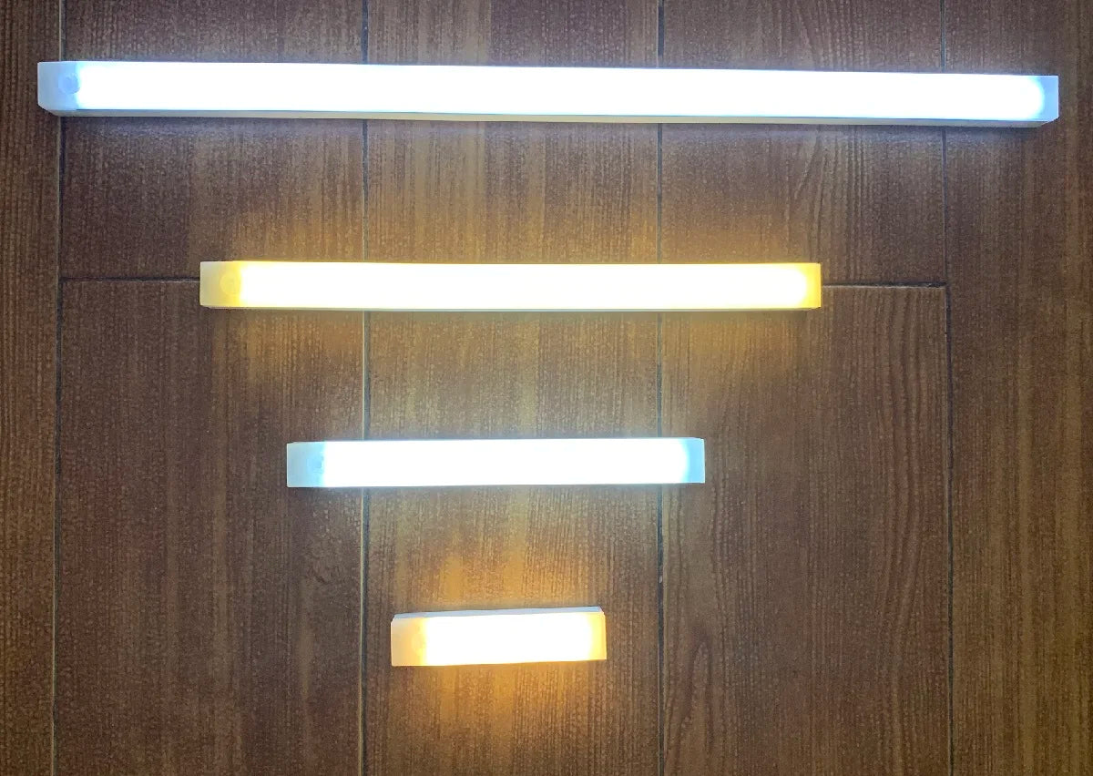 USB Rechargeable PIR Motion Sensor LED Bar Lights, Dimmable