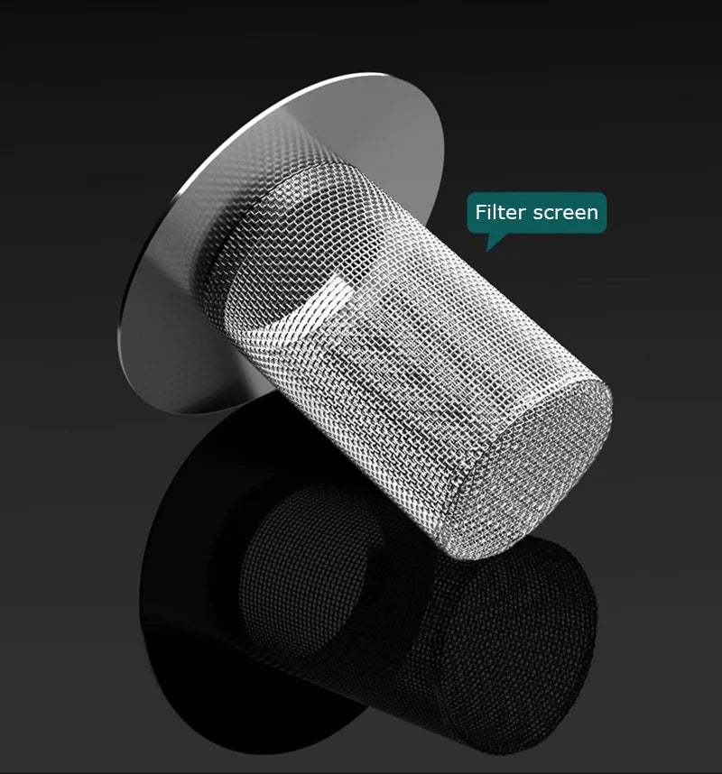 Stainless Steel Mesh Sink Strainer: Anti-Clog Drain Filter for Kitchen, Bathroom, Bathtub, and Shower