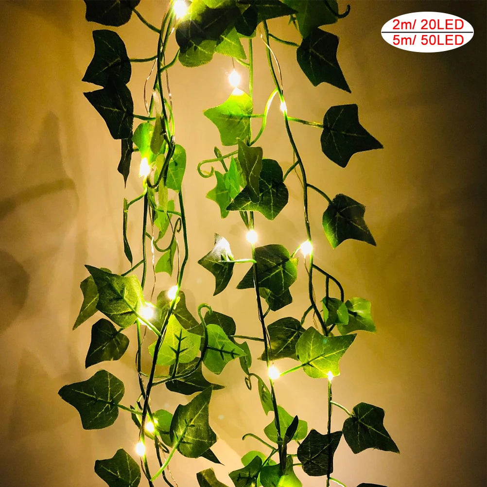 Maple Leaf Garland Fairy LED Lights