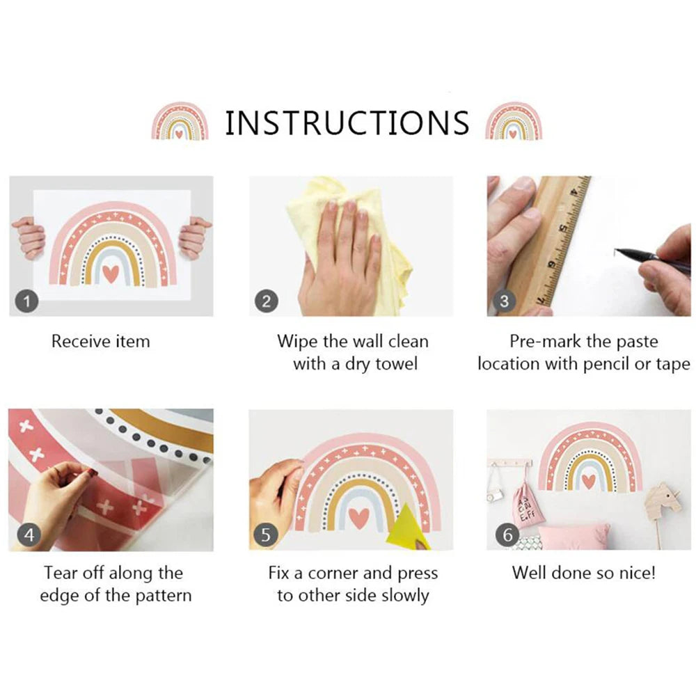 Cartoon Customized Heart Wall Sticker