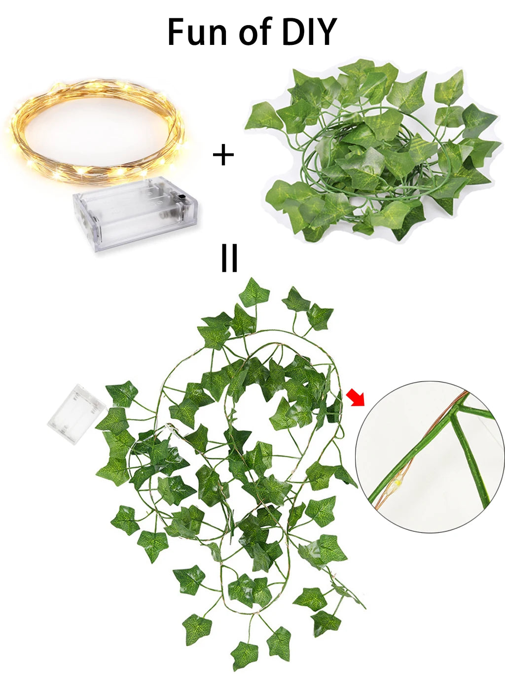 Maple Leaf Garland Fairy LED Lights