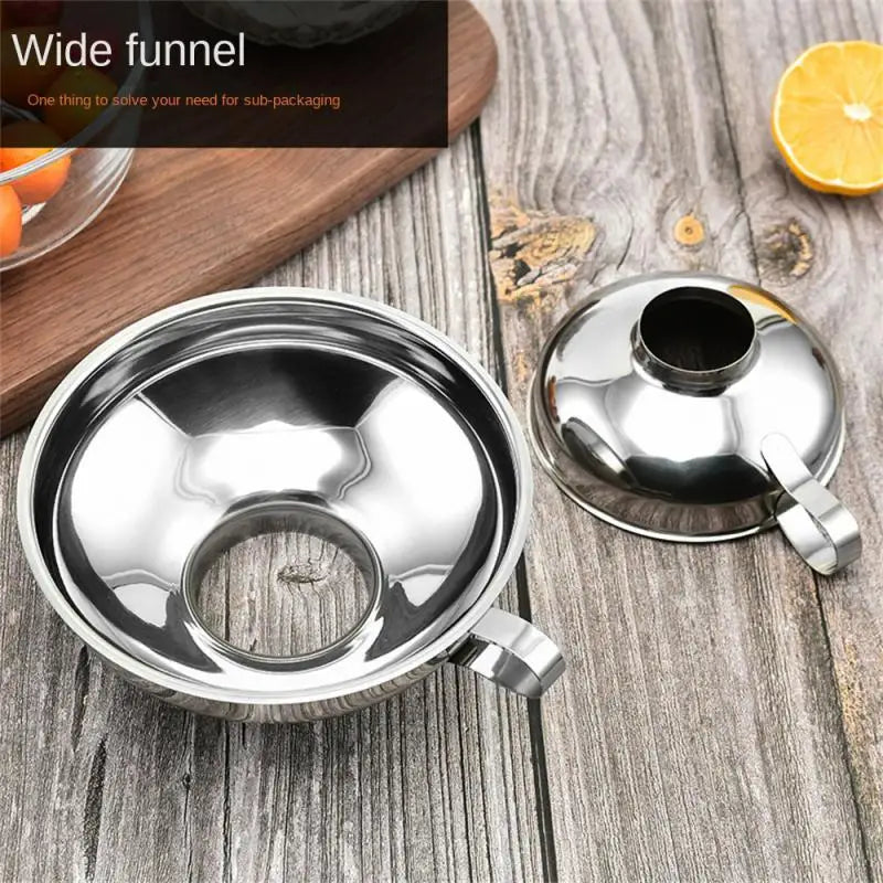 Stainless Steel Wide Mouth Canning Funnel Hopper