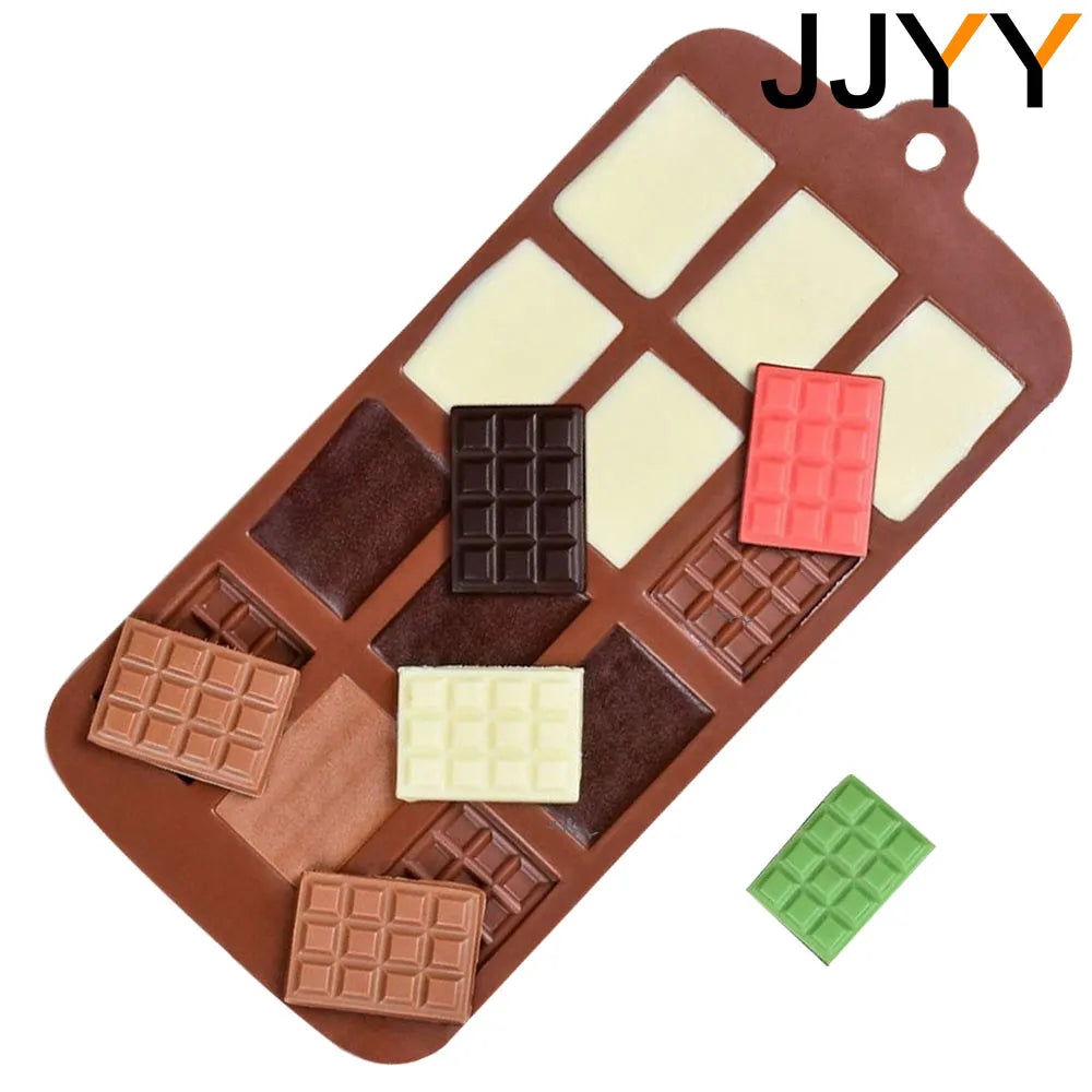 JJYY 12-Cavity Silicone Chocolate and Fondant Mold: Cake Decorating Essential