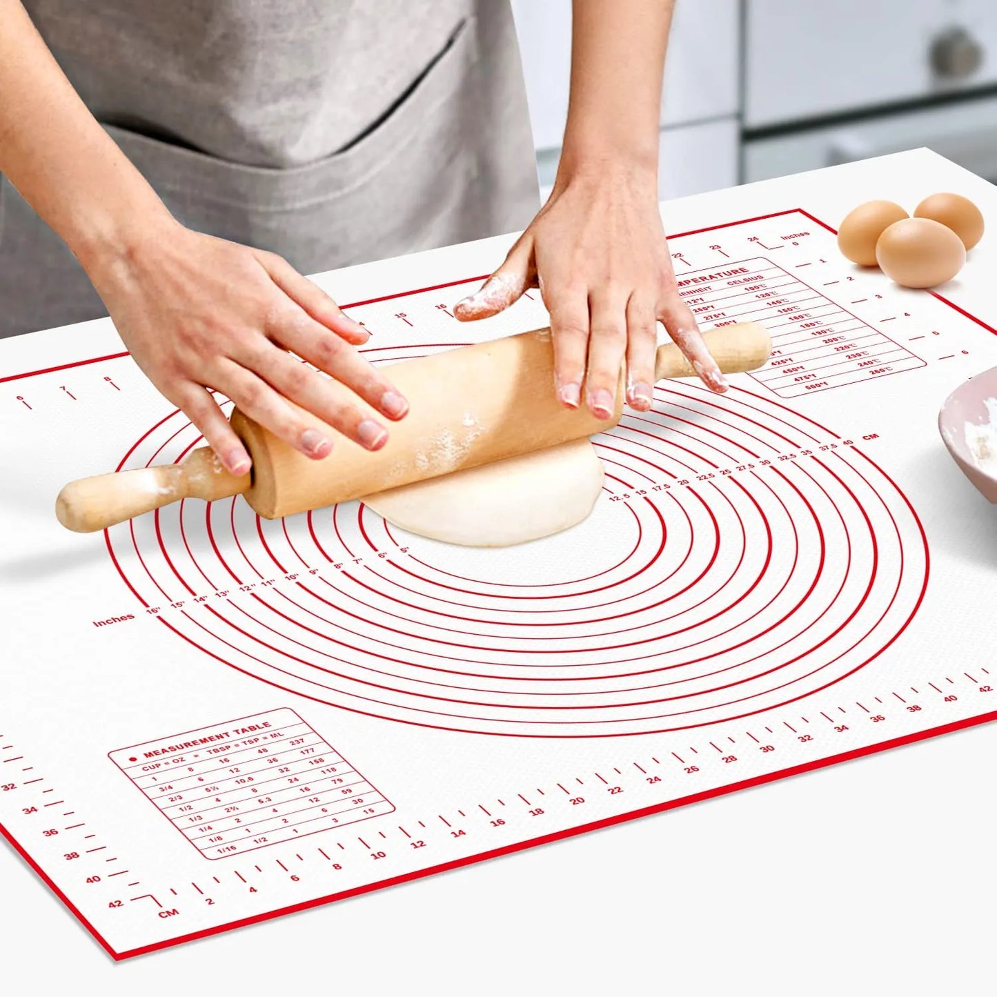 UNTIOR Silicone Dough Mat: Multi-functional Kitchen Bakeware