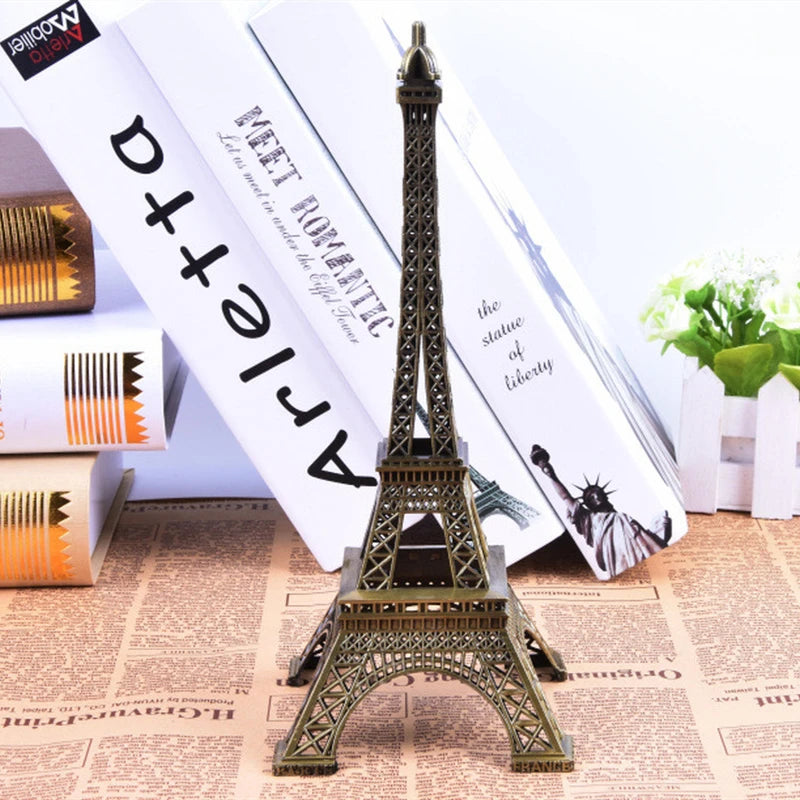 Bronze Paris Eiffel Tower Figurine Statue
