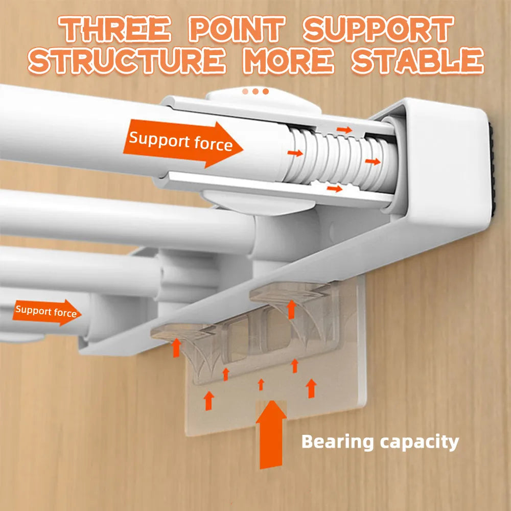 Adhesive Shelf Support Closet