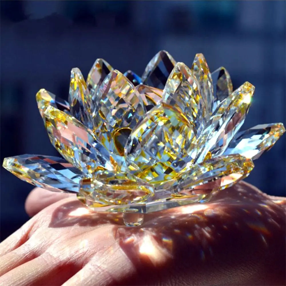 Crystal Lotus Flower Figurine