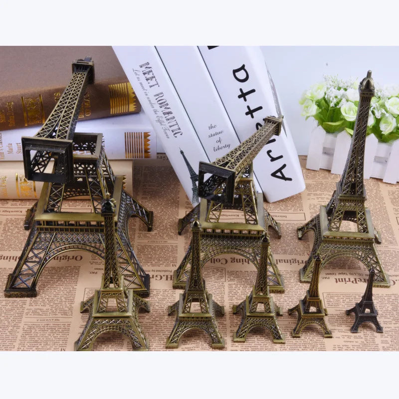 Bronze Paris Eiffel Tower Figurine Statue